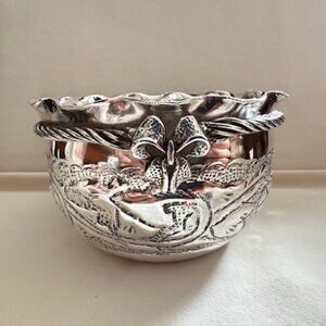 Vintage Silver Nut Bowl